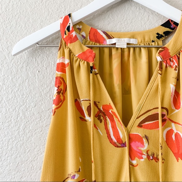 C & E Marigold Yellow Floral Dress - Picture 2 of 6